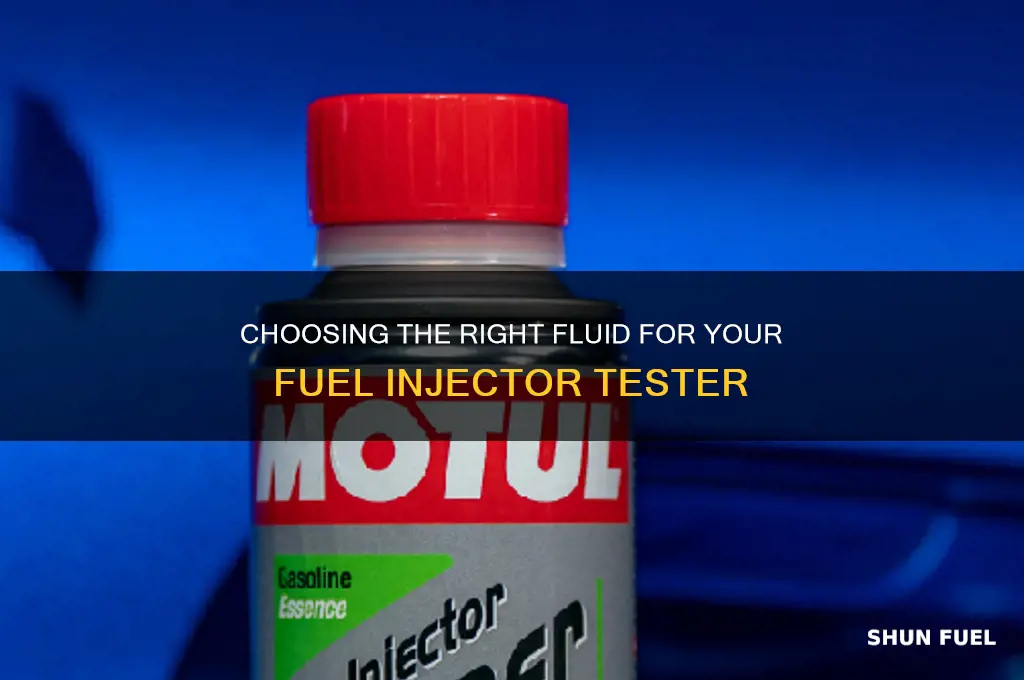 what fluid to use in fuel injector tester