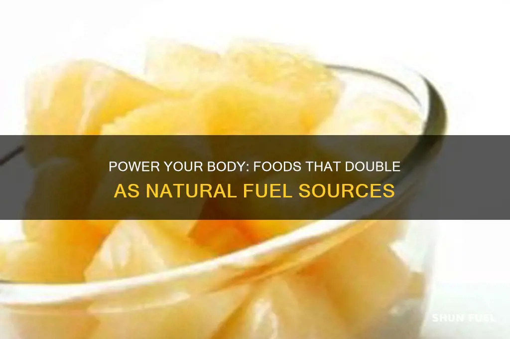 what foods can be used as fuel
