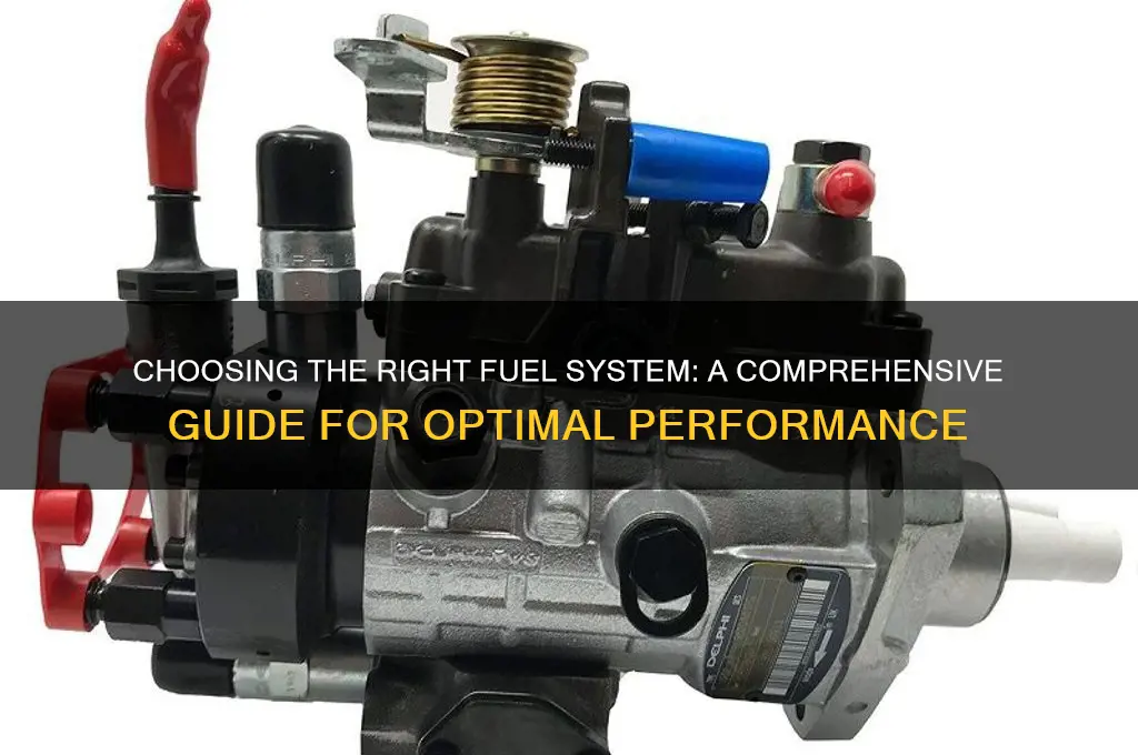 what fore fuel system should i use