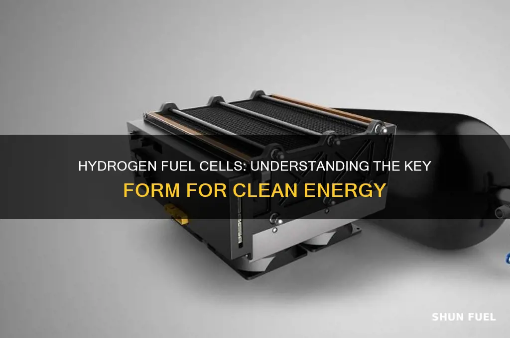 what form of hydrogen is used to create fuel cells