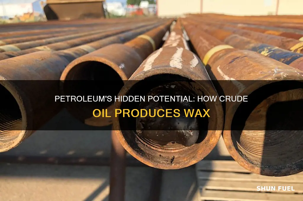 what fossil fuel can make wax