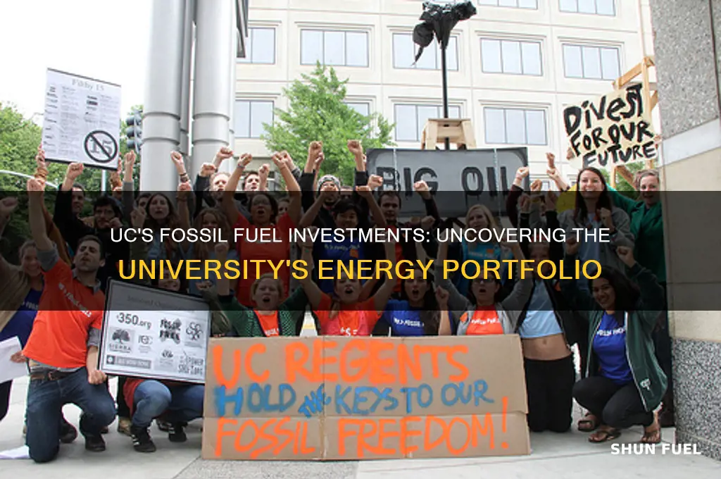 what fossil fuel companies is the uc invested in