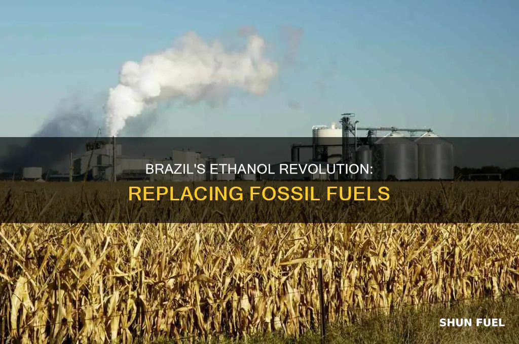 what fossil fuel does ethanol replace in brazil