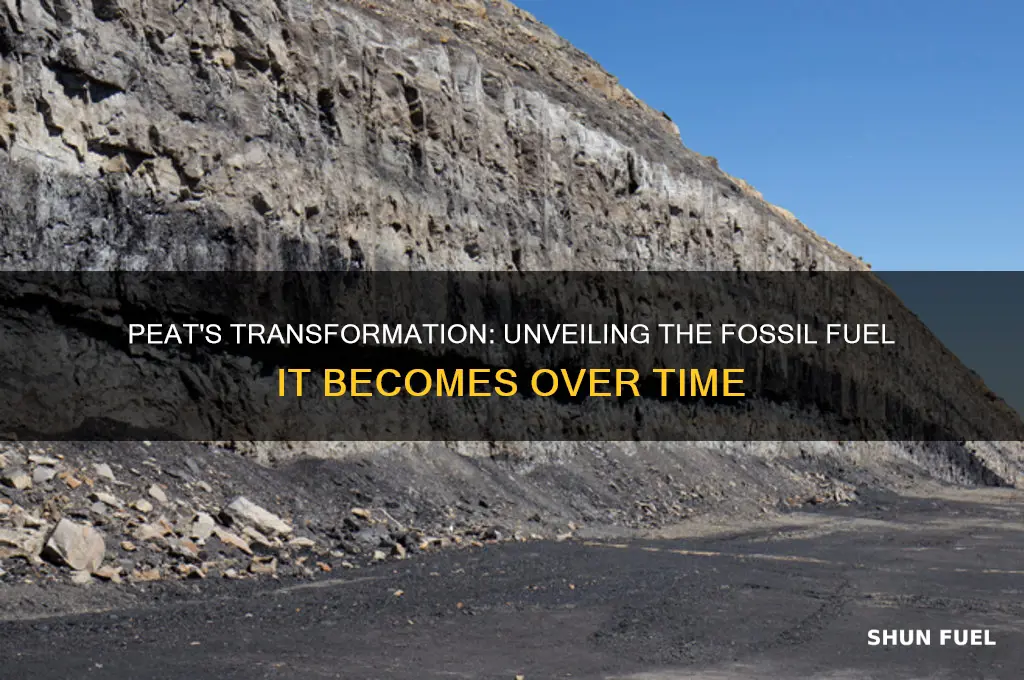 what fossil fuel does peat turn into