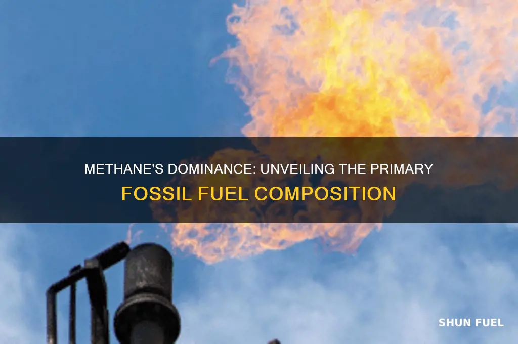 what fossil fuel is made mostly of methane