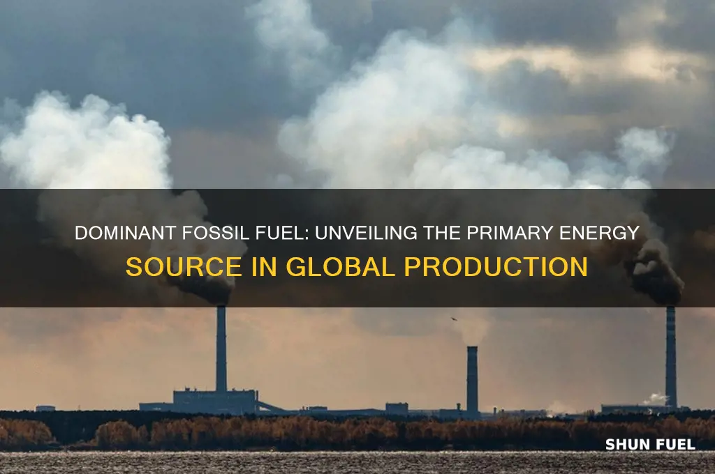 what fossil fuel is used most for energy production