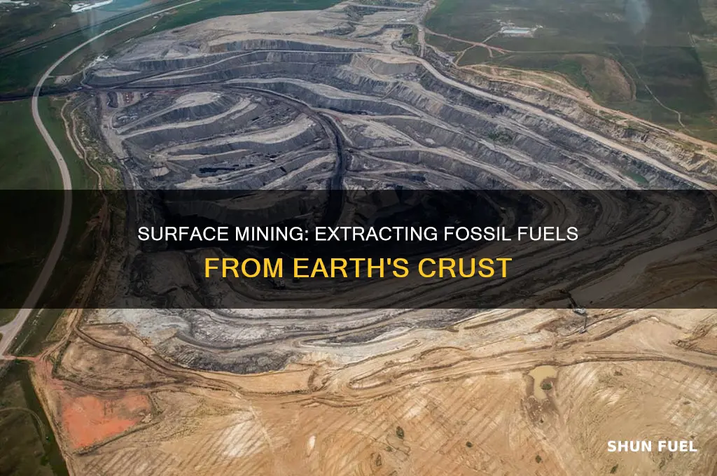 what fossil fuels are scraped off the surface