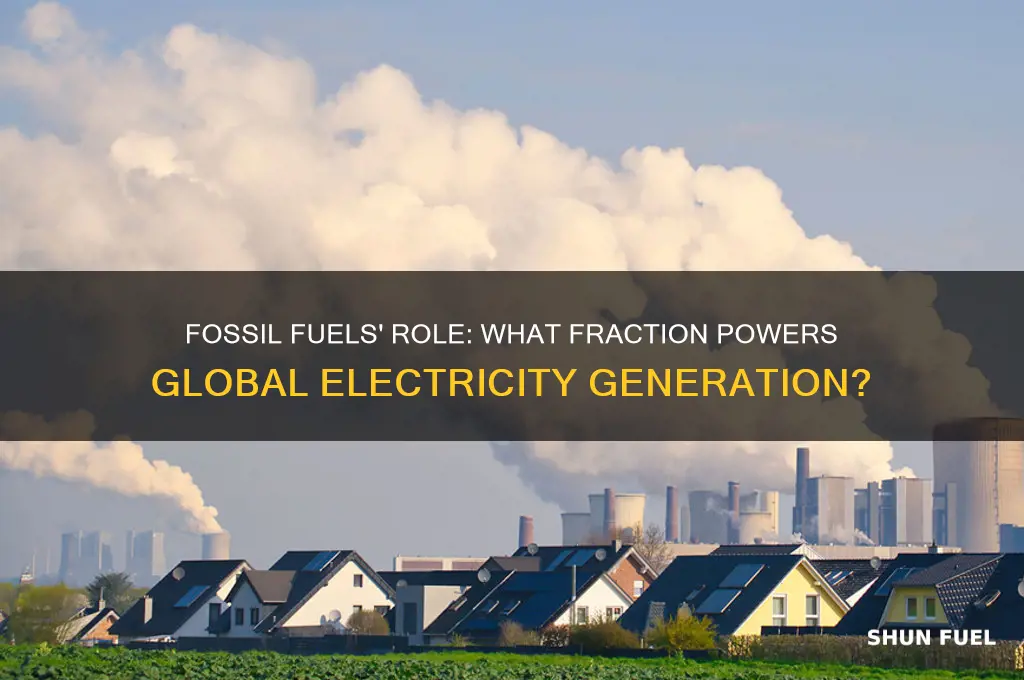 what fraction of fossil fuels generate electricity