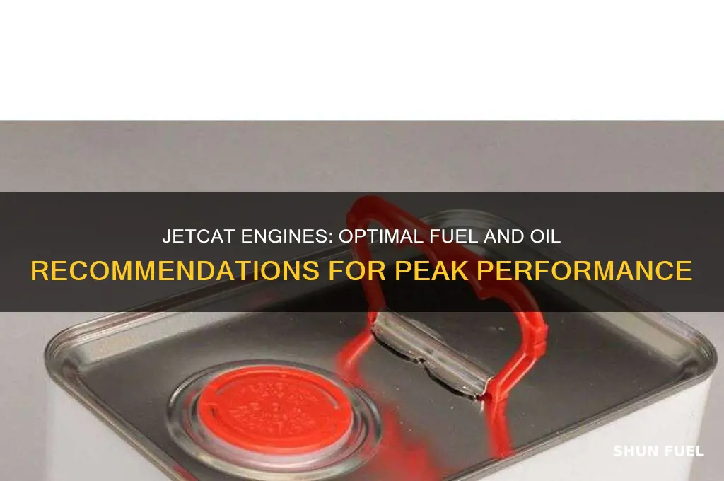 what fuel and oil do jetcat engines use