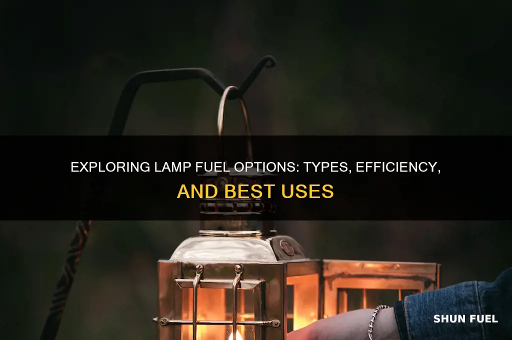 what fuel can a lamp use