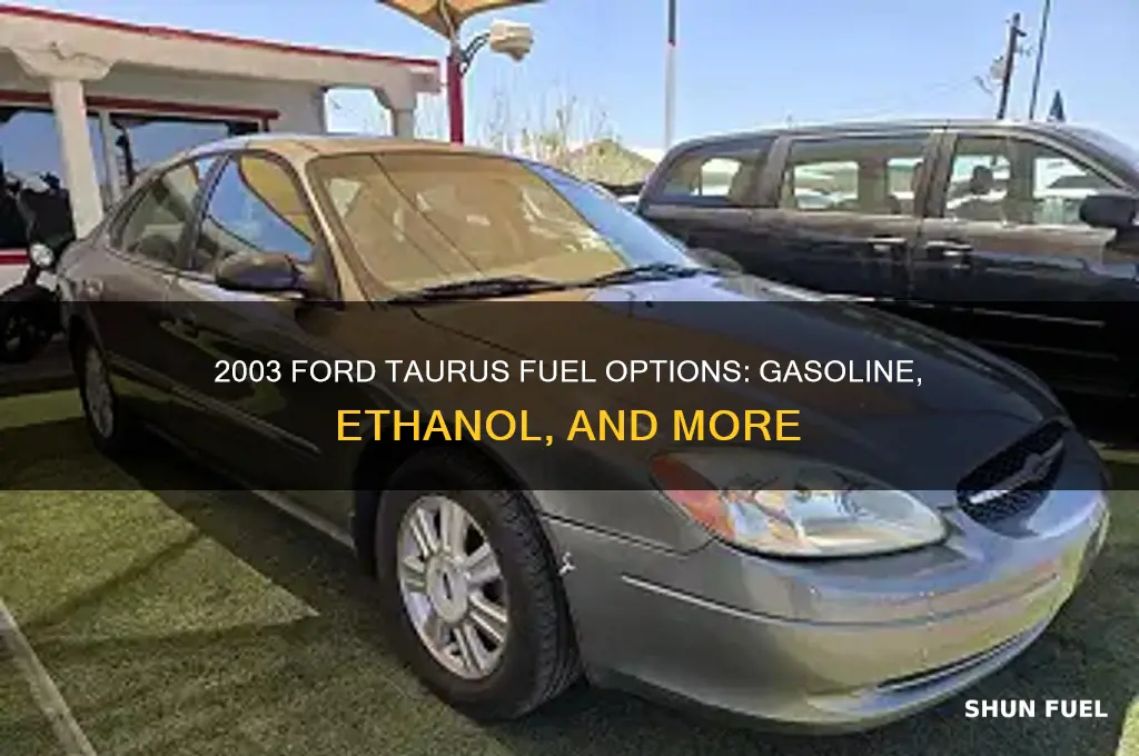 what fuel can i use in a 2003 ford taurus