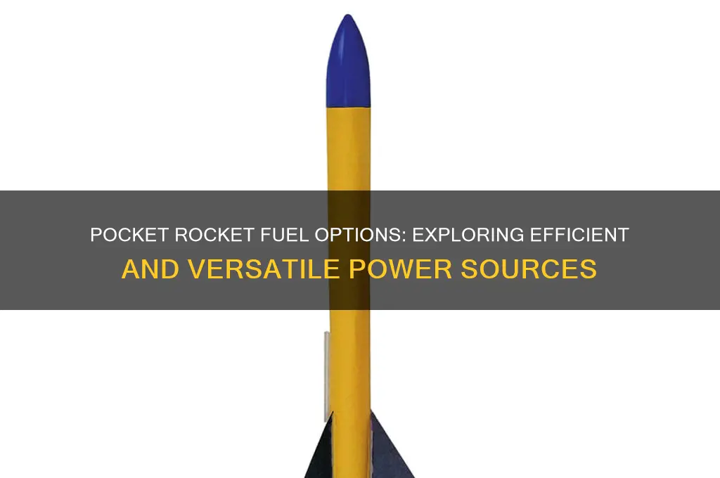 what fuel can the pocket rocket use