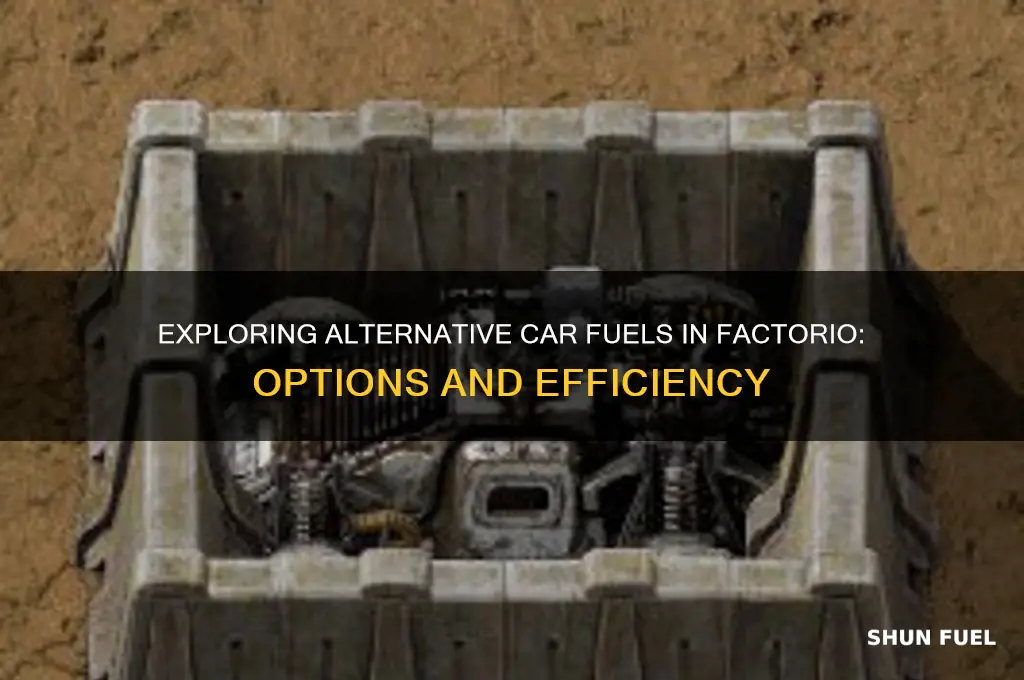 what fuel can you use for cars in factorio