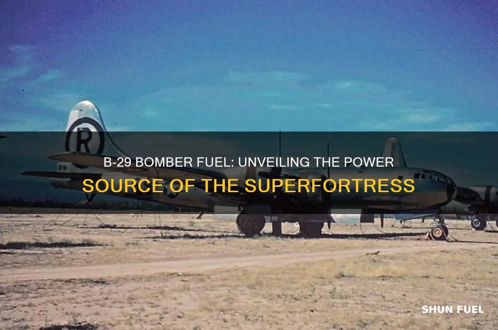 what fuel did a b-29 bomber use