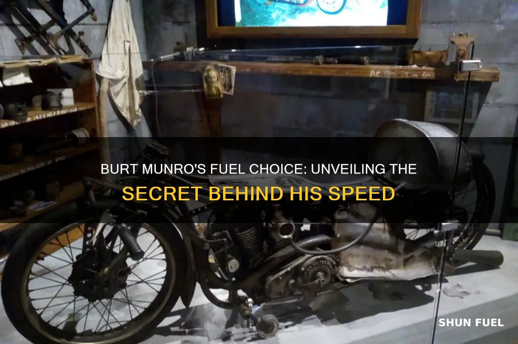 what fuel did burt munroe use