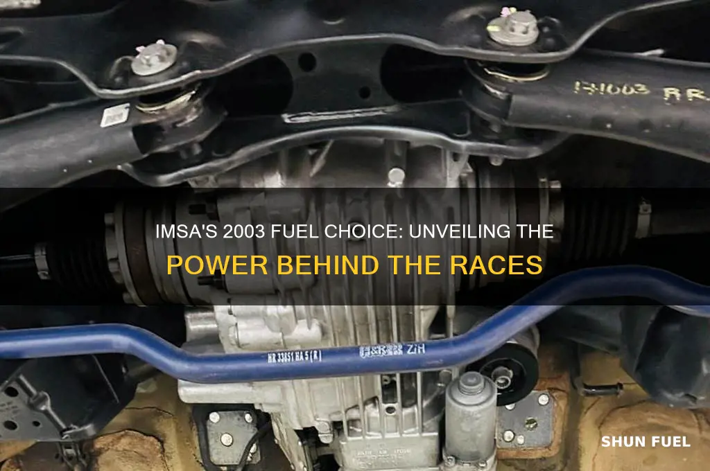 what fuel did imsa use in 2003