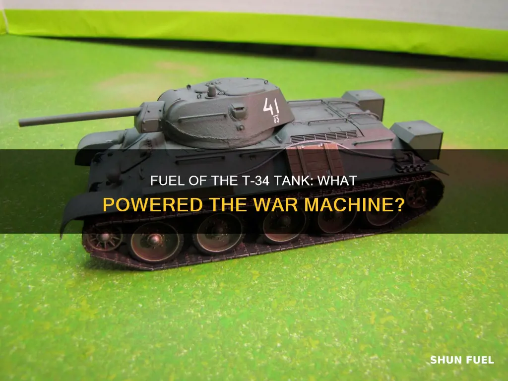 what fuel did t-34 tanks use