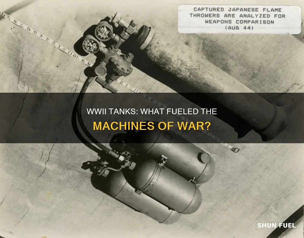 what fuel did ww2 tanks use