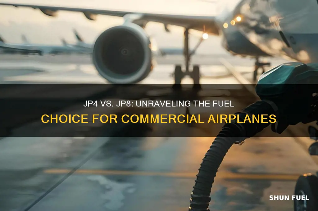 what fuel do commercial airplanes use jp4 or jp8