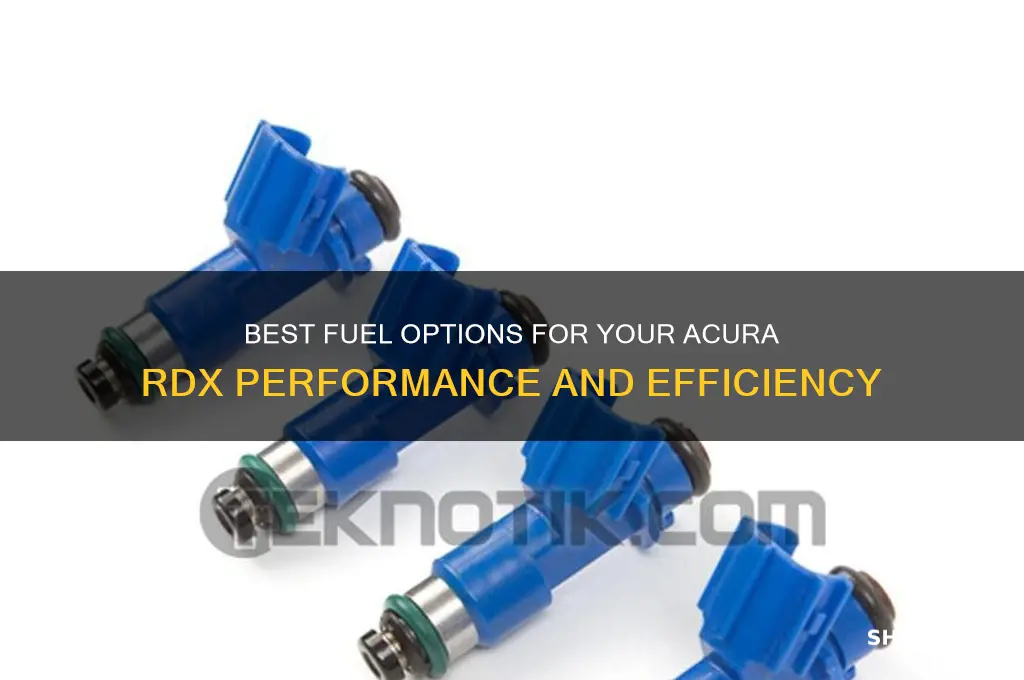 what fuel do i use in rdx acura