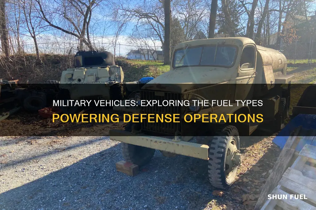 what fuel do military vehucles use