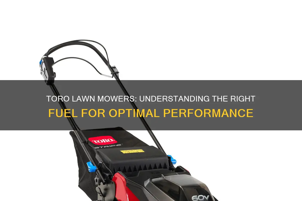 what fuel do toro lawn mowers use