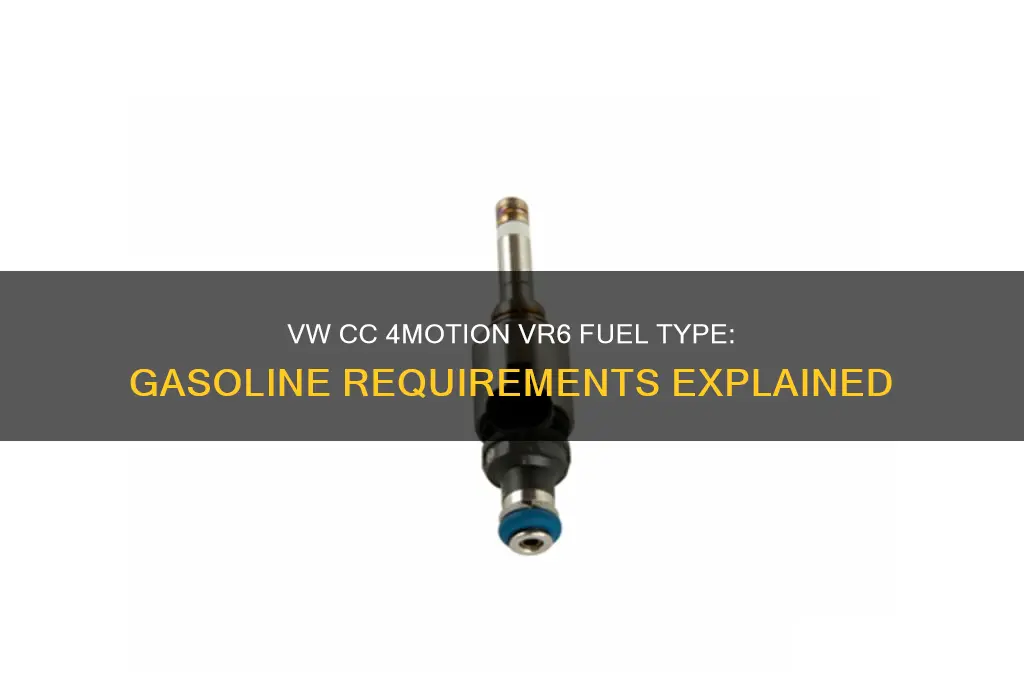 what fuel do vw cc 4motion vr6 use