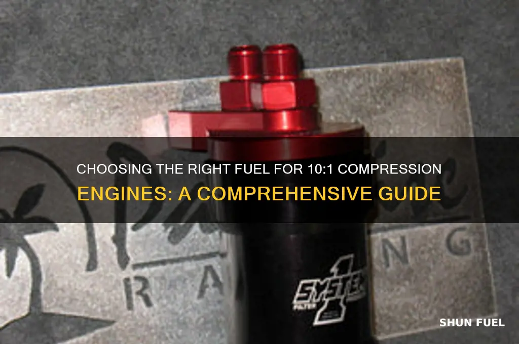 what fuel do you use for 10 1 compression