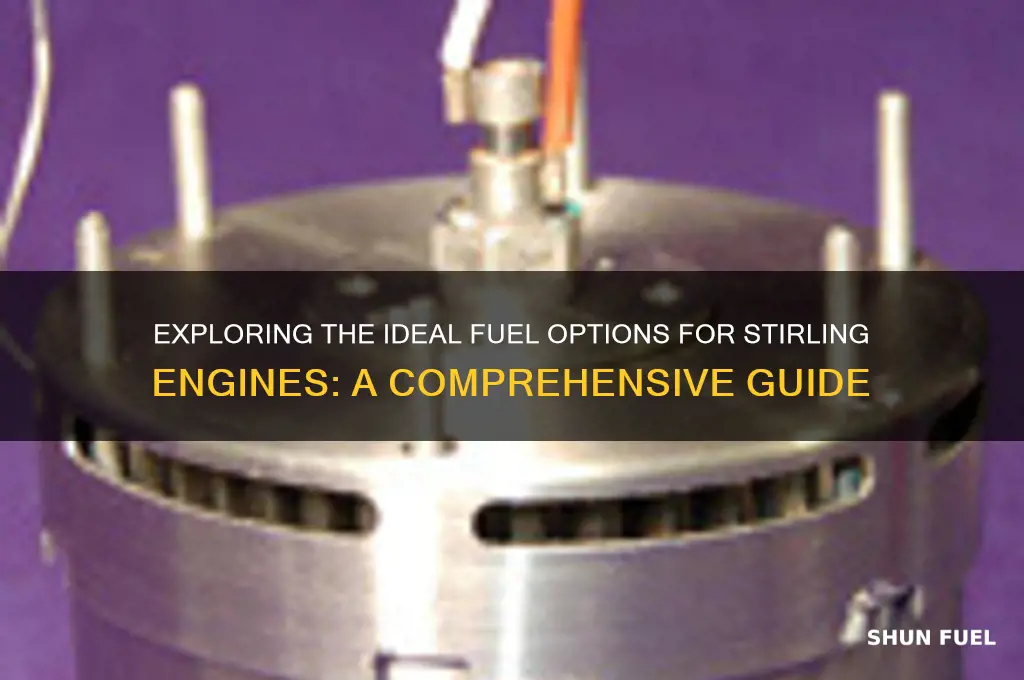 what fuel do you use for sterling engine