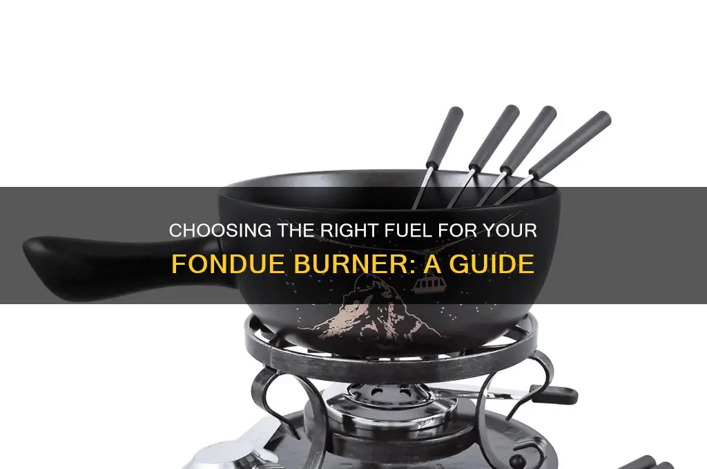 what fuel do you use in a fondue burner