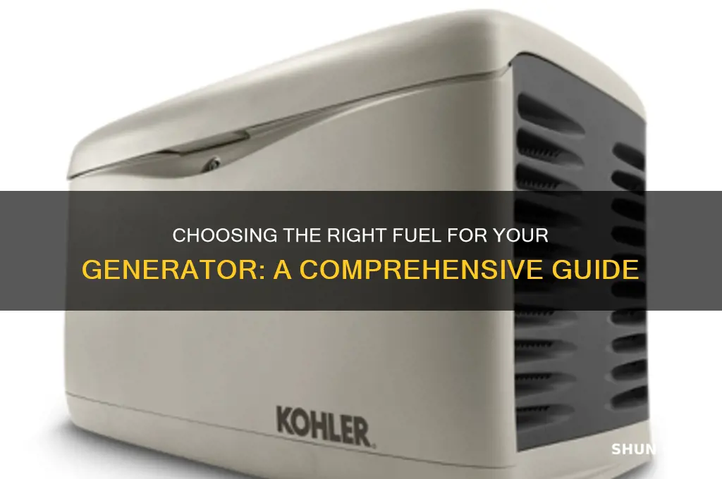 what fuel do you use in a genrator