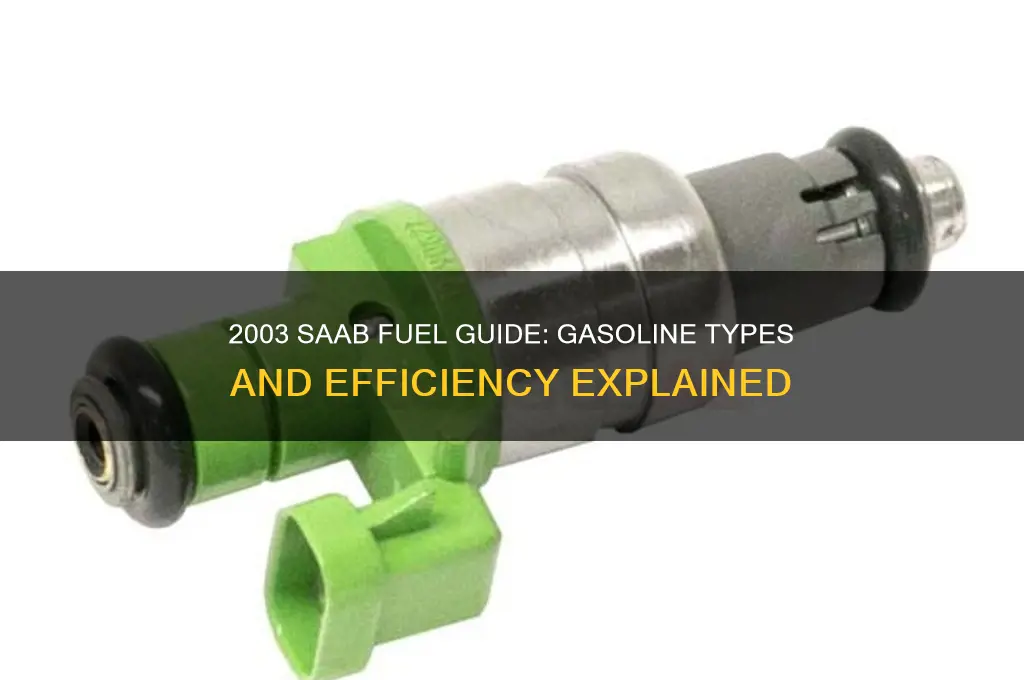 what fuel does a 2003 saab use