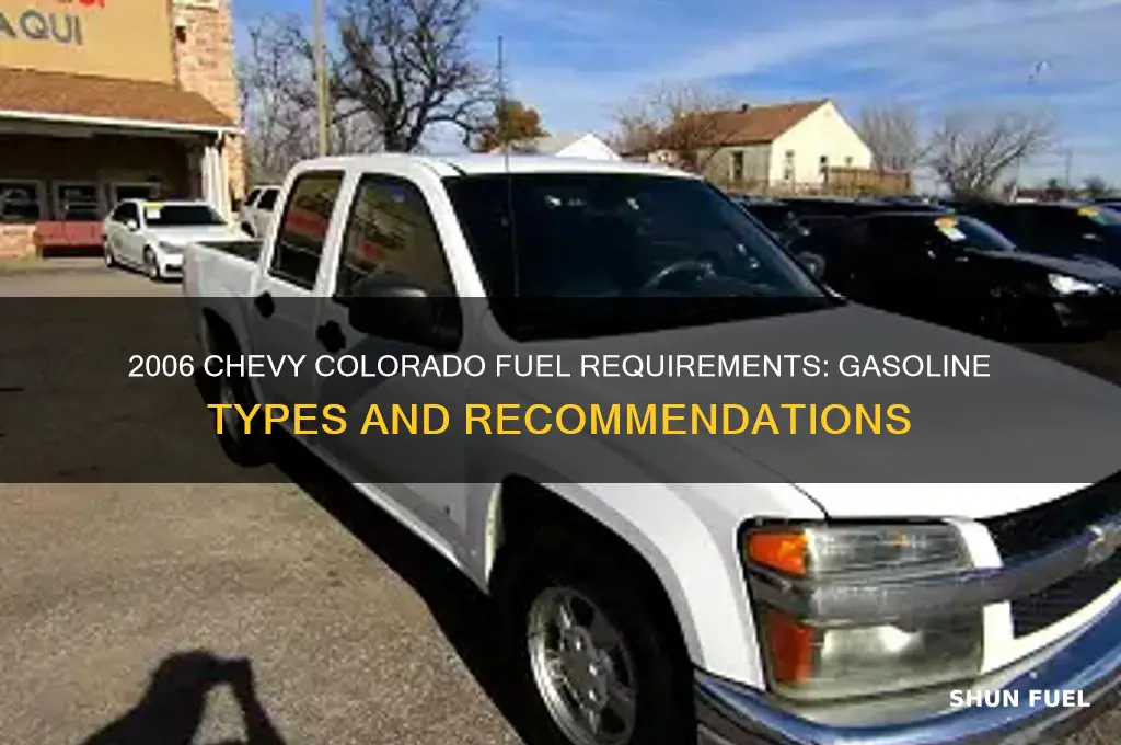 what fuel does a 2006 chevy colorado use