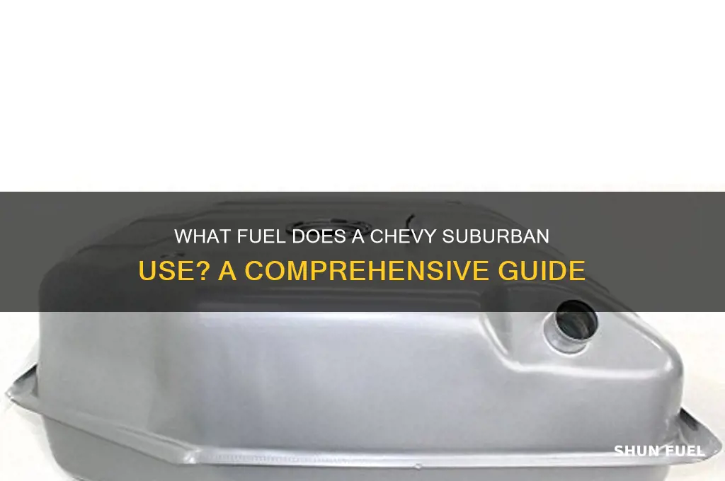 what fuel does a chevy suburban use