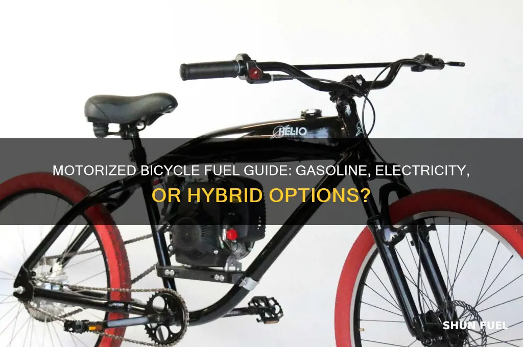 what fuel does a motorized bicycle use