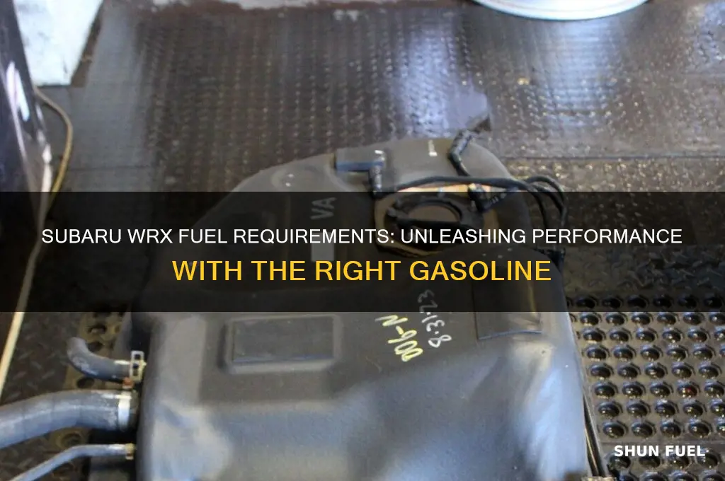what fuel does a subaru wrx use