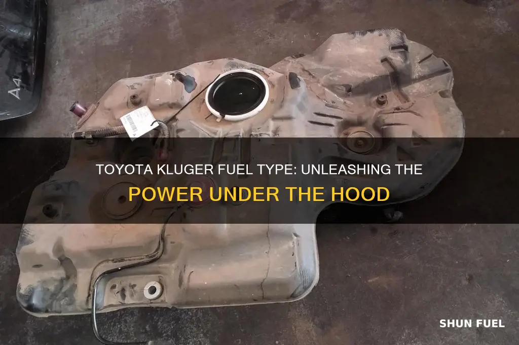 what fuel does a toyota kluger use