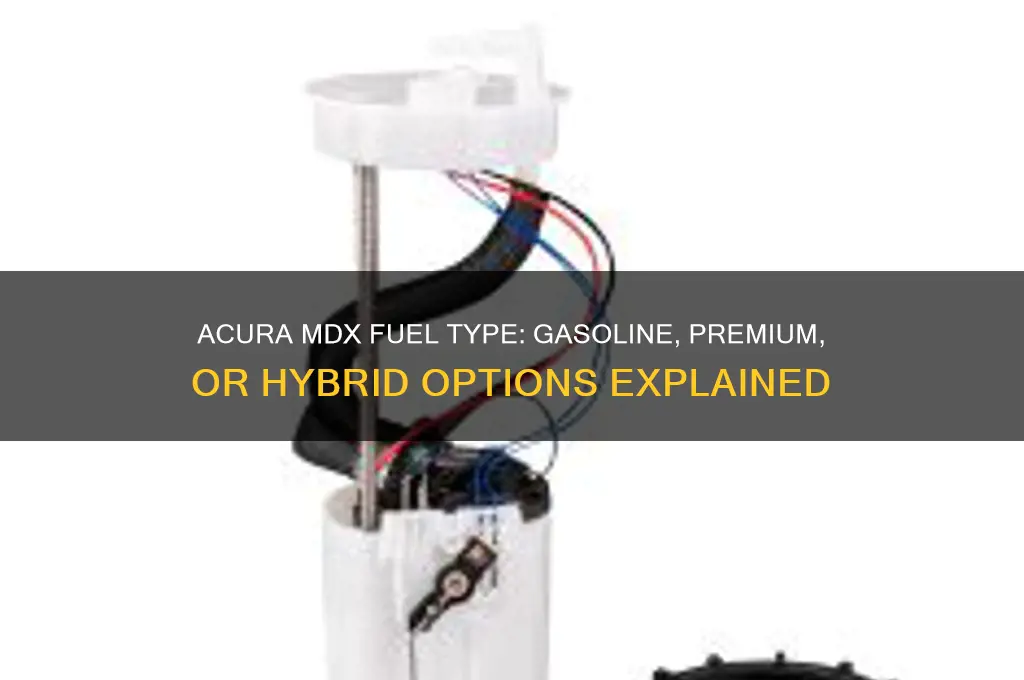 what fuel does acura mdx use