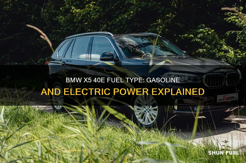 what fuel does bmw x5 40e use