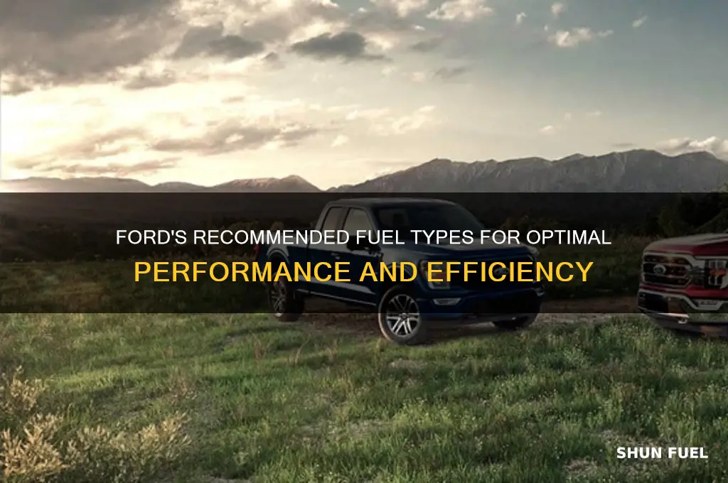 what fuel does ford recommend