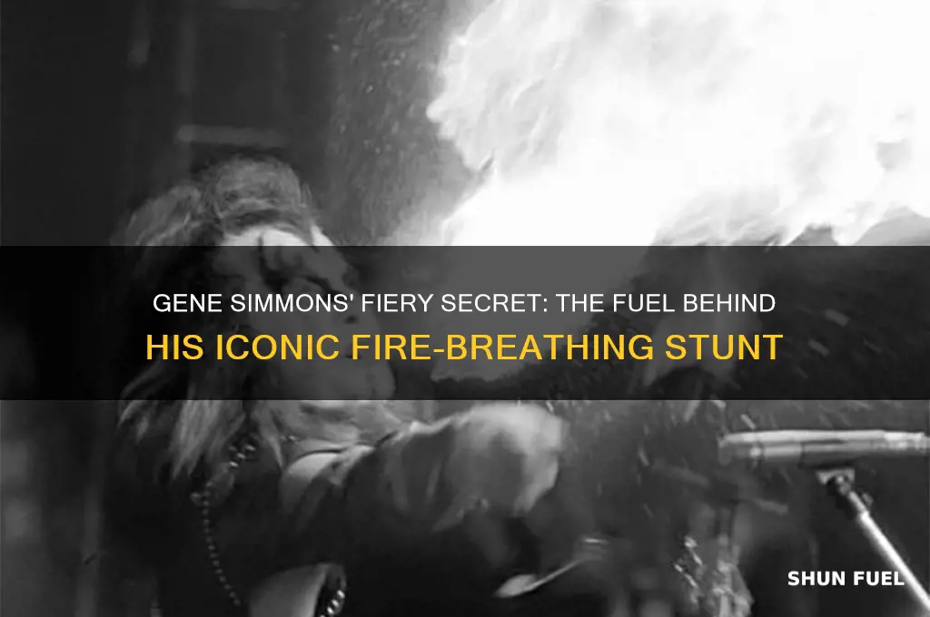 what fuel does gene simmons use to breathe fire