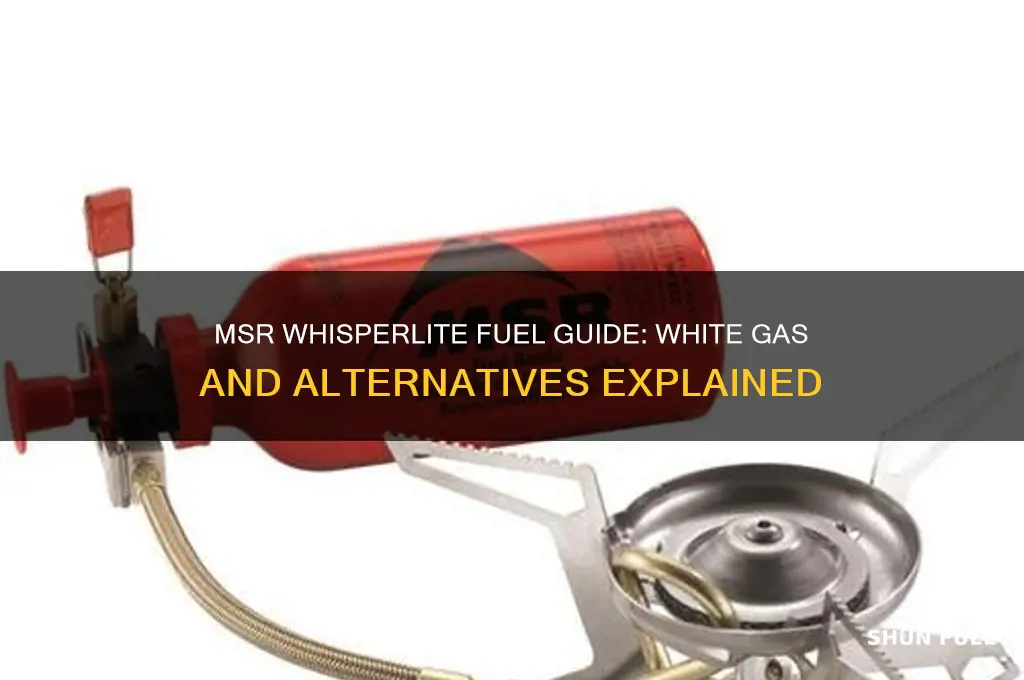 what fuel does msr whisperlite use