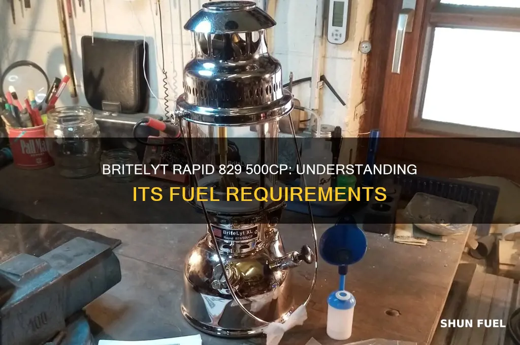 what fuel does the britelyt rapid 829 500cp use