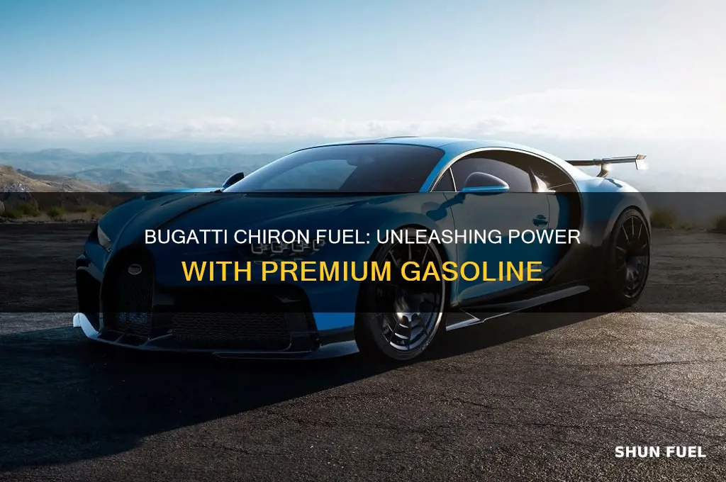 what fuel does the bugatti chiron use