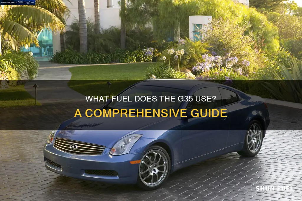 what fuel does the g35 use
