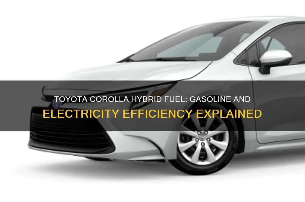 what fuel does toyota corolla hybrid use