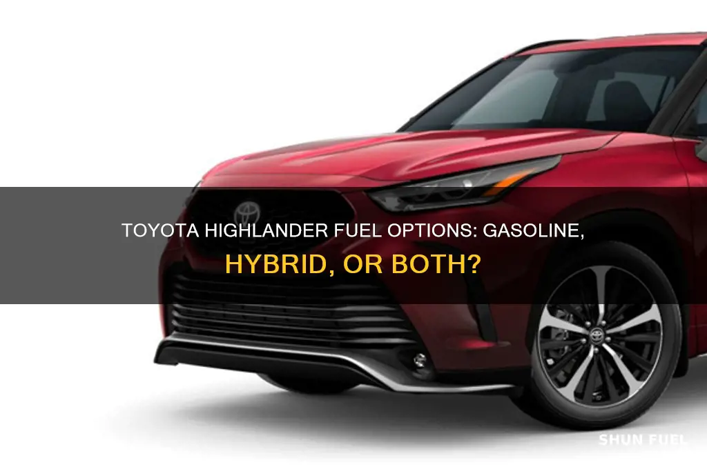 what fuel does toyota highlander use