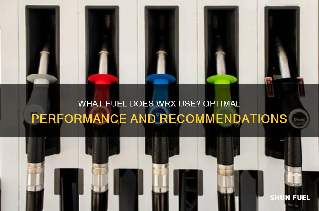 what fuel does wrx use