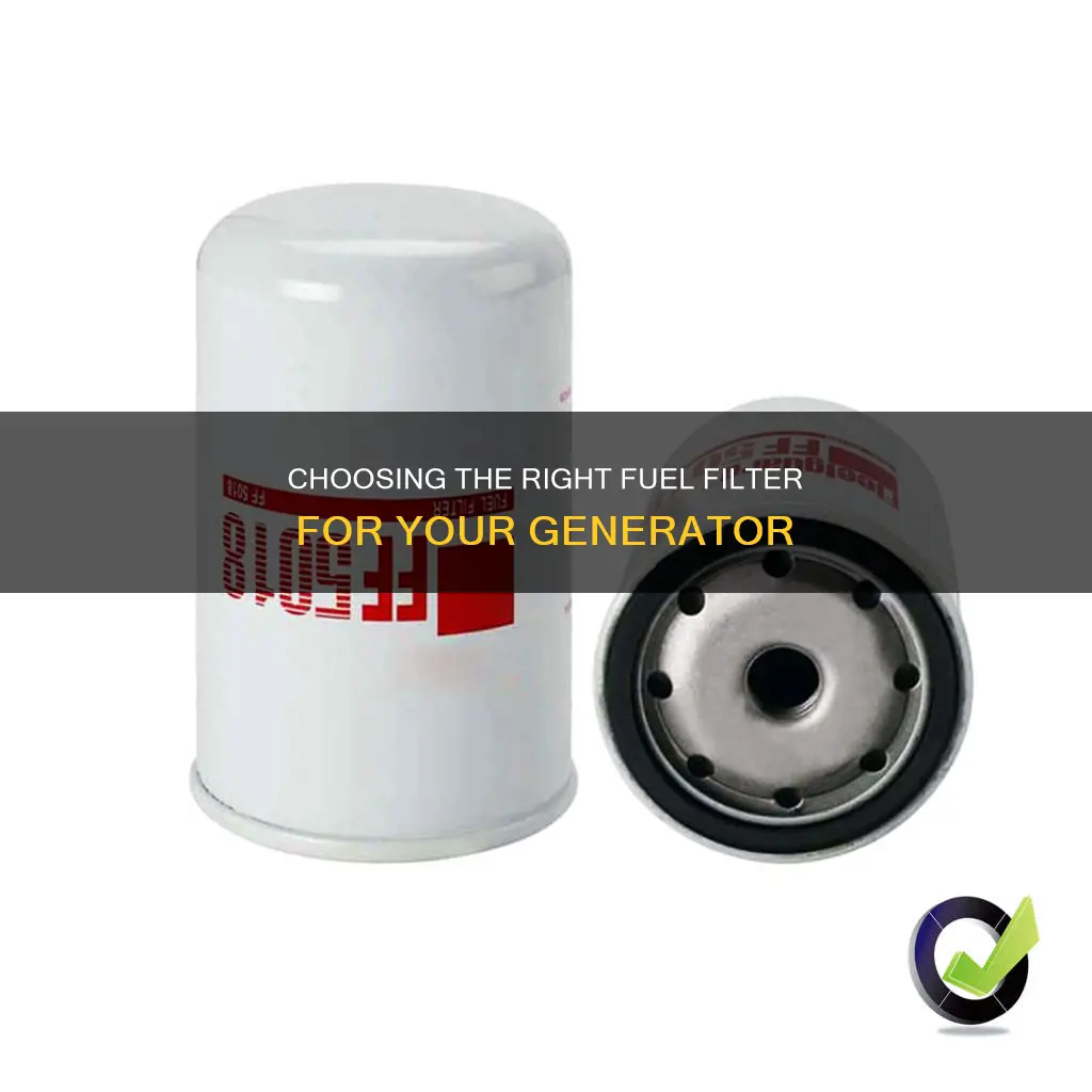 what fuel filter do i need for a generator