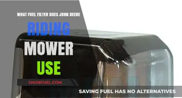 John Deere Riding Mower: Which Fuel Filter to Use?
